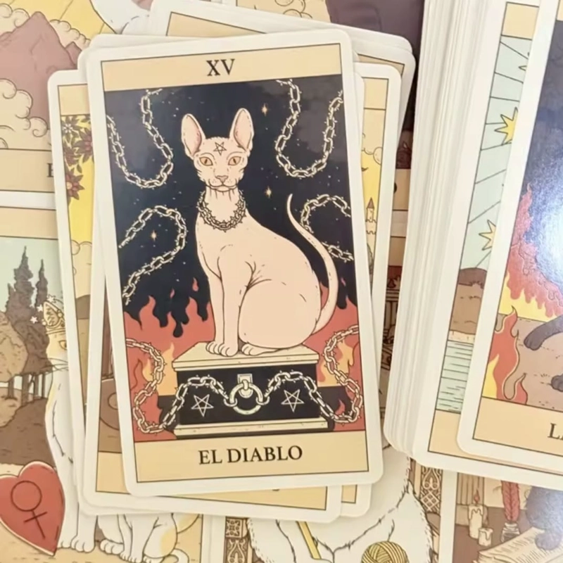 TAROT DE LOS GATOS 78 CARTAS EN ESPANOL - 4