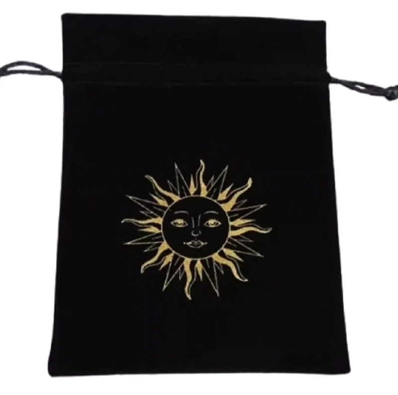 BOLSA DE TERCIOPELO PARA TAROT DISEÑO SOL MISTICO - 1