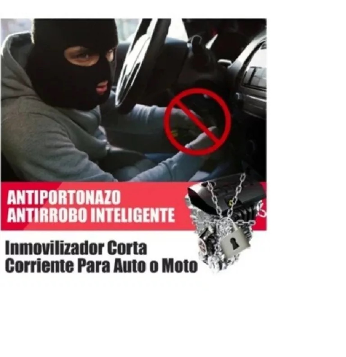 INMOVILIZADOR CORTA CORRIENTE ANTI PORTONAZO AUTO MOTO - 3