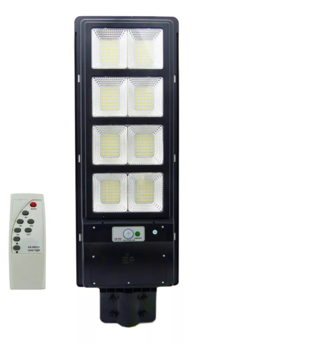 FOCO SOLAR 280 LED 8 PLACAS 400 WATTS CONTROL REMOTO NEGRO - 1