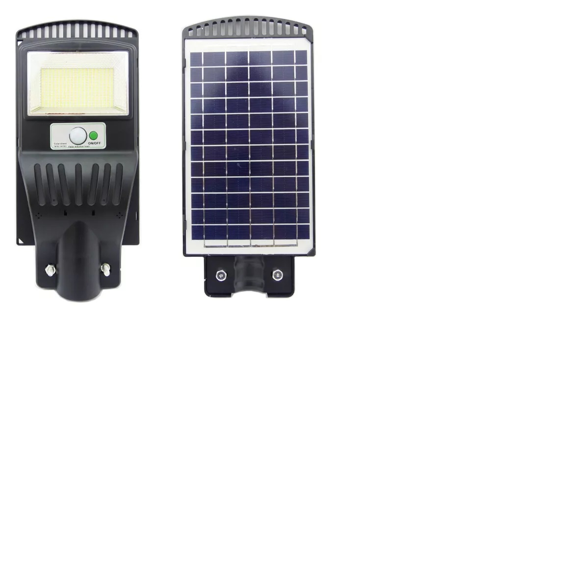 FOCO SOLAR LIGHT POSTE 150 WATTS 300 LED PVC CON CONTROL NEGRO - 2