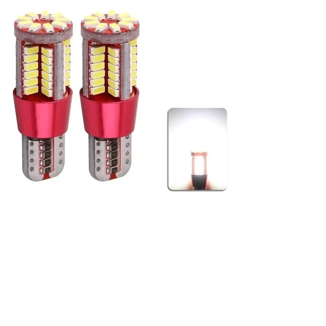 PAR AMPOLLETA COLA DE PEZ T10 BLANCO 6000K 5W - 1