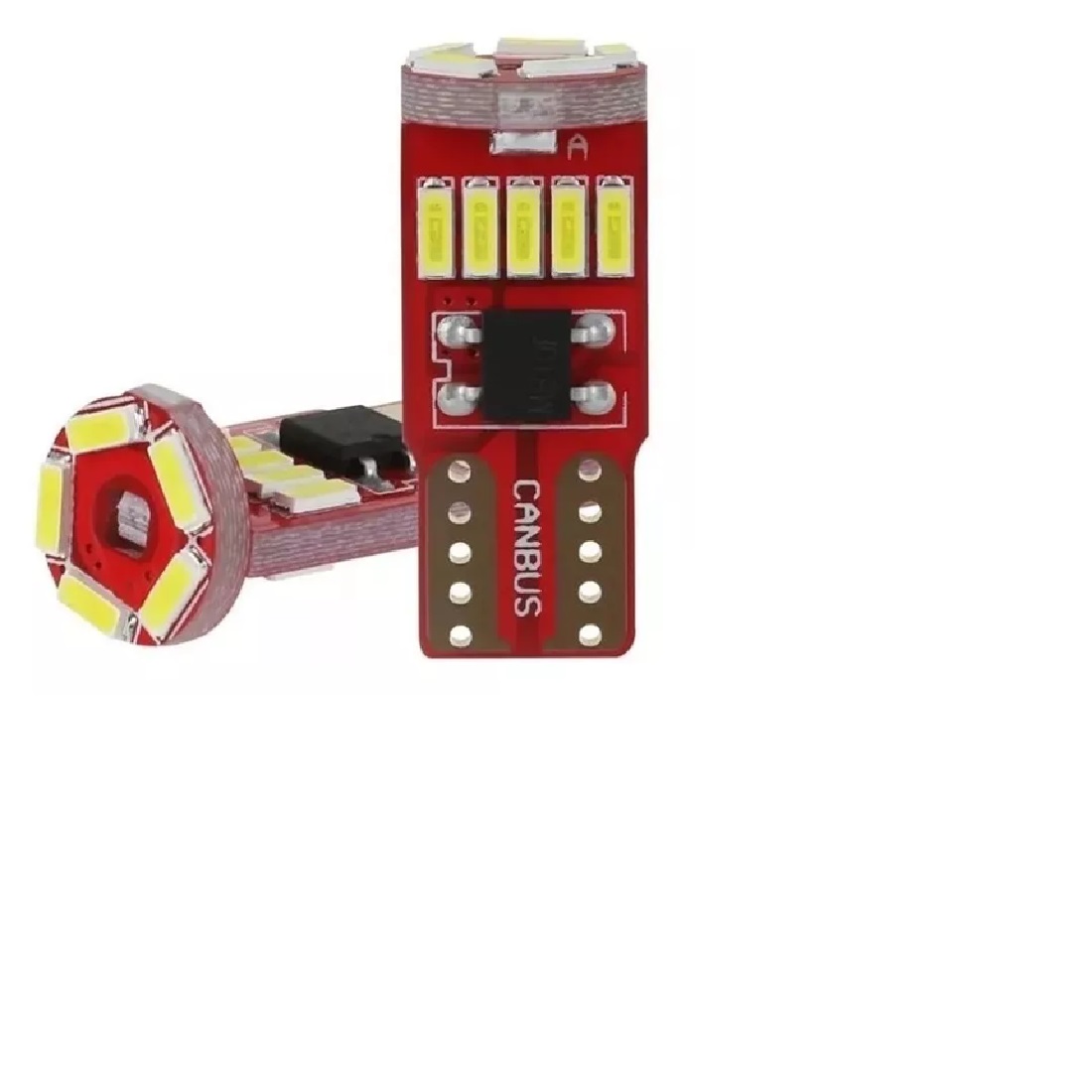 PAR AMPOLLETA COLA DE PEZ T10 CANBUS BLANCA 6000K 5W - 1
