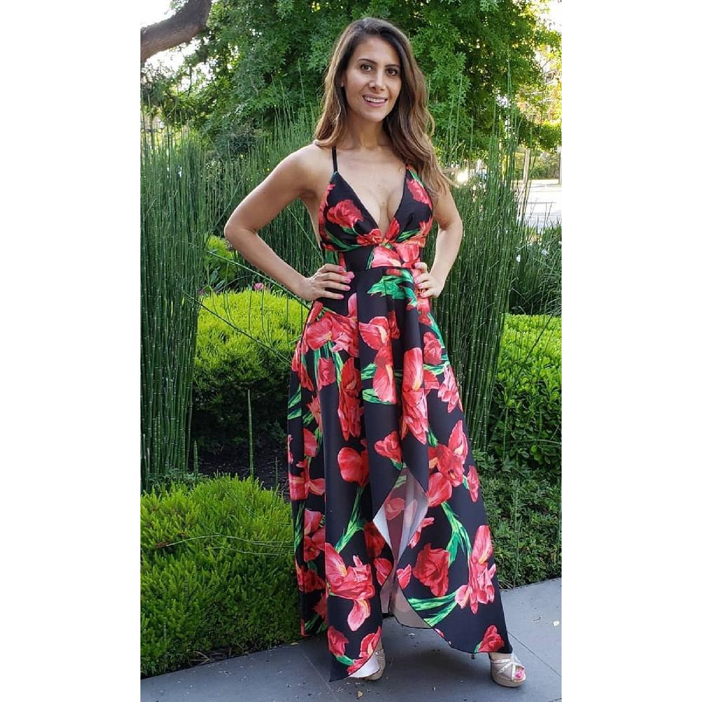VESTIDO MUJER UNIQUE MULTICOLOR CORTO LARGO CL47551 ESTAMPADO - 2
