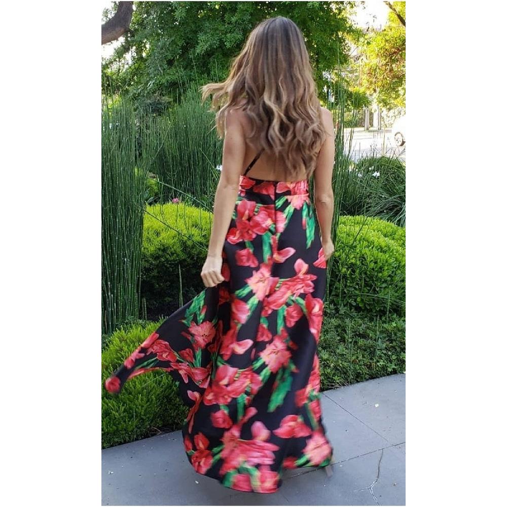 VESTIDO MUJER UNIQUE MULTICOLOR CORTO LARGO CL47551 ESTAMPADO - 4