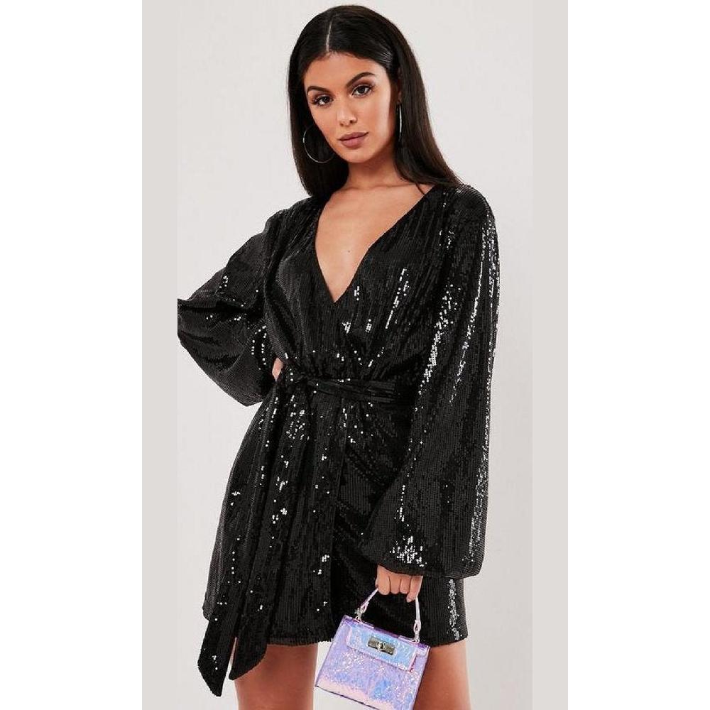 VESTIDO MUJER UNIQUE NEGRO CORTO C566 - 1