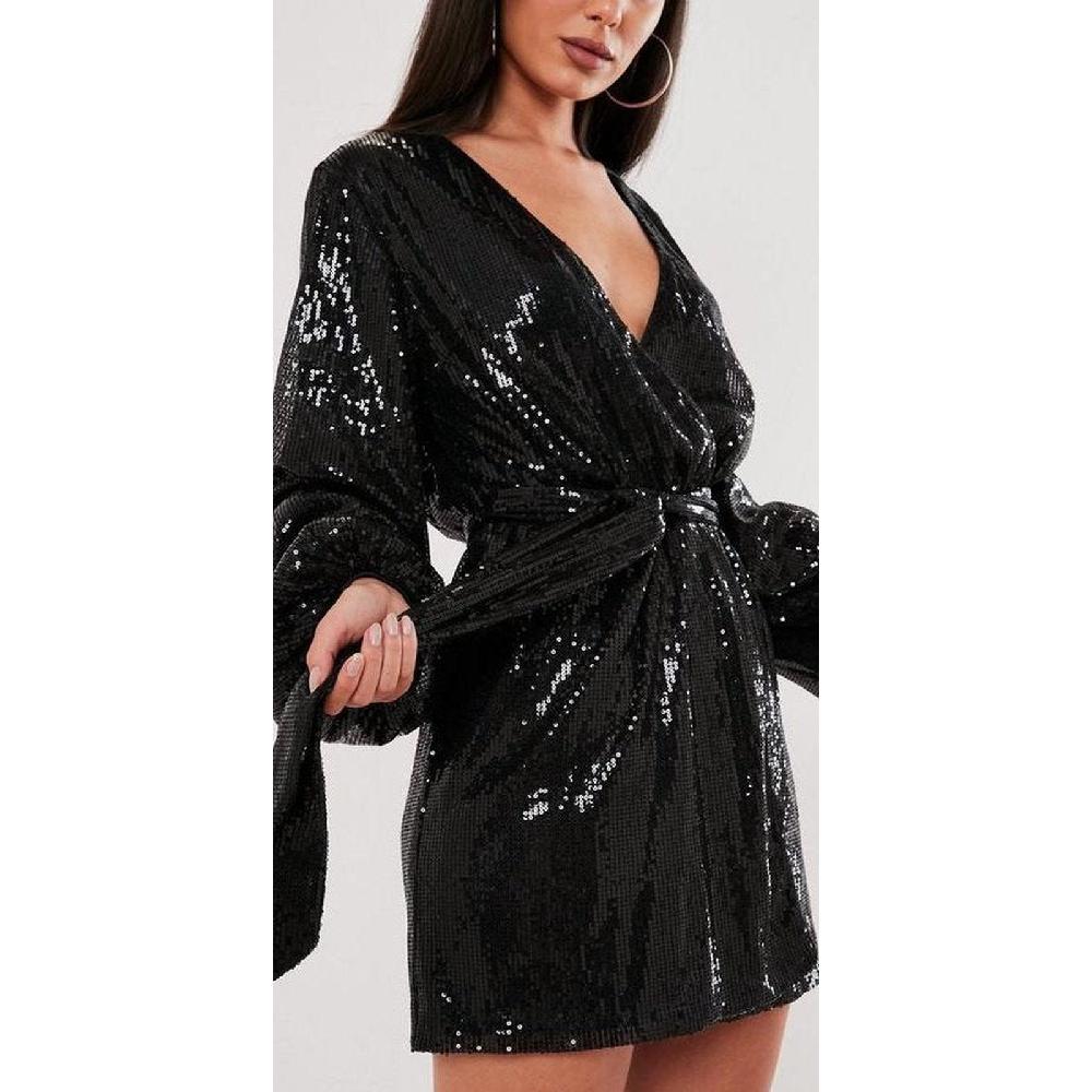 VESTIDO MUJER UNIQUE NEGRO CORTO C566 - 3