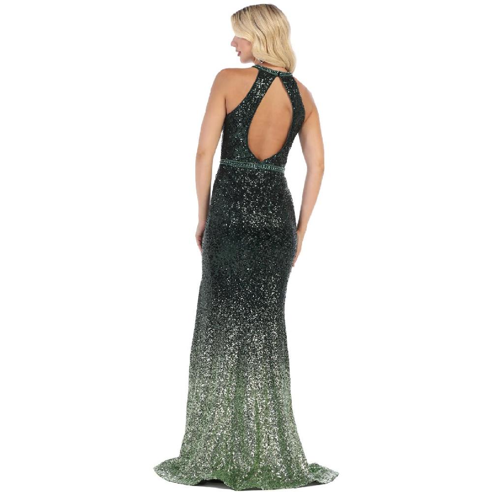 VESTIDO MUJER UNIQUE BURDEO LARGO L7673 - 2