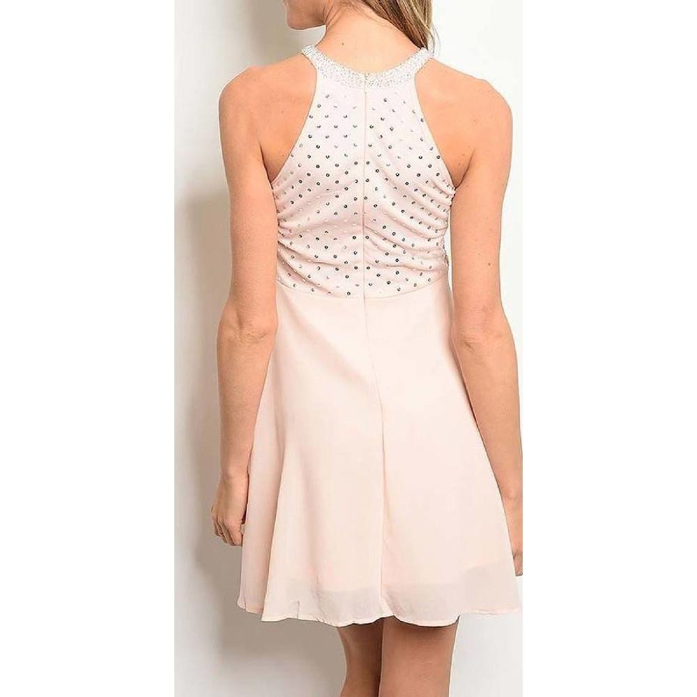 VESTIDO MUJER UNIQUE ROSADO CORTO C8092 - 2