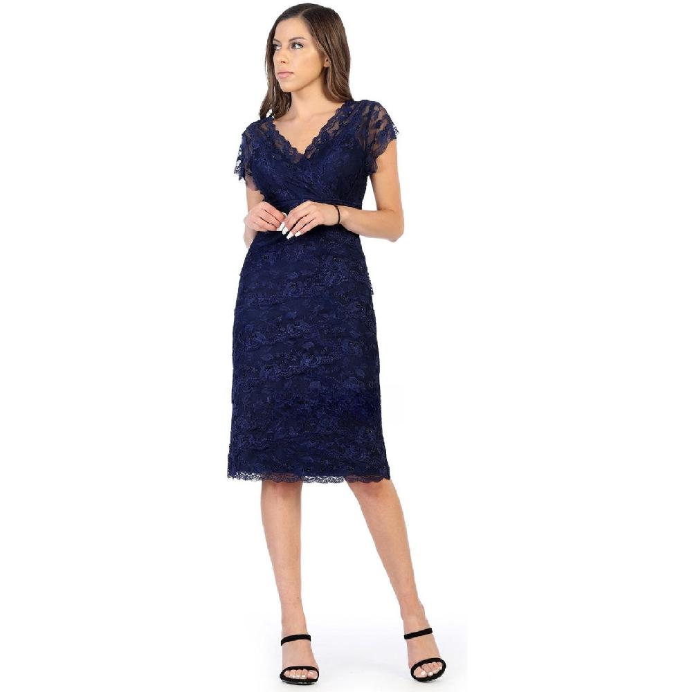 VESTIDO MUJER UNIQUE AZUL MARINO MEDIO M974 - 1