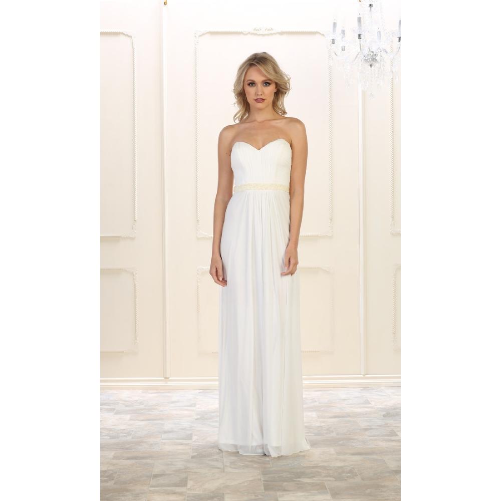 VESTIDO MUJER UNIQUE BLANCO INVIERNO LARGO L1190 - 1