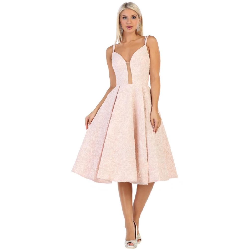 VESTIDO MUJER UNIQUE ROSADO MEDIO M7699 - 1