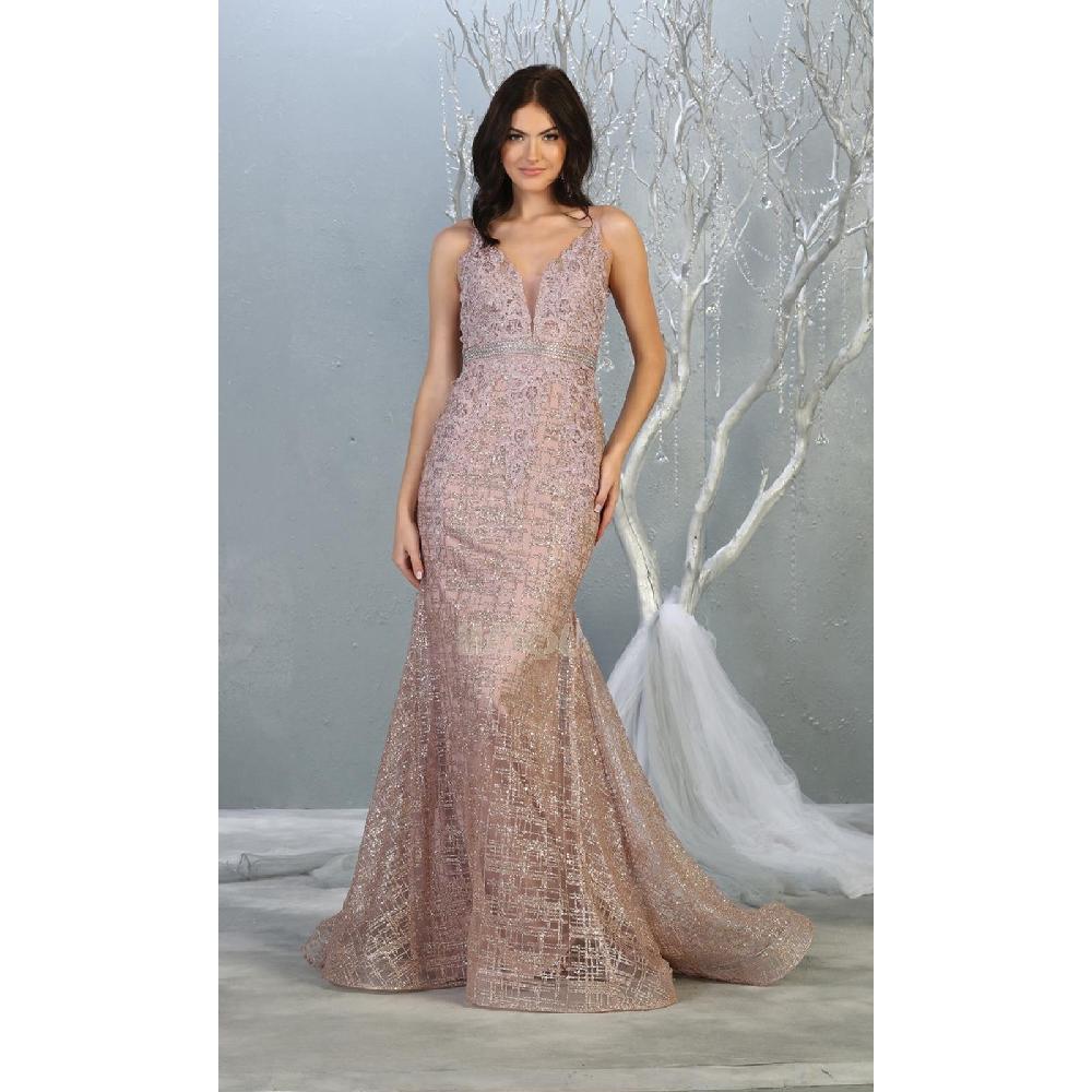 VESTIDO MUJER UNIQUE LARGO L7803 - 1