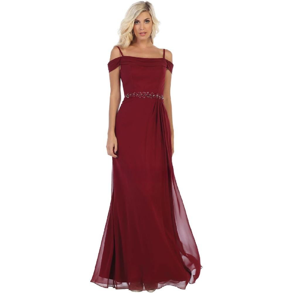 VESTIDO MUJER UNIQUE BURDEO LARGO L1611 - 1