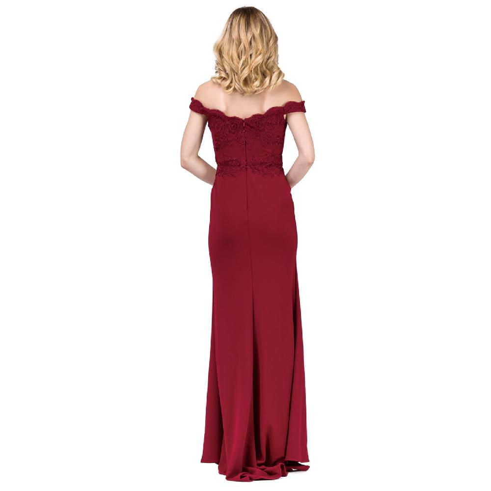 VESTIDO MUJER UNIQUE BURDEO LARGO L2562 - 2