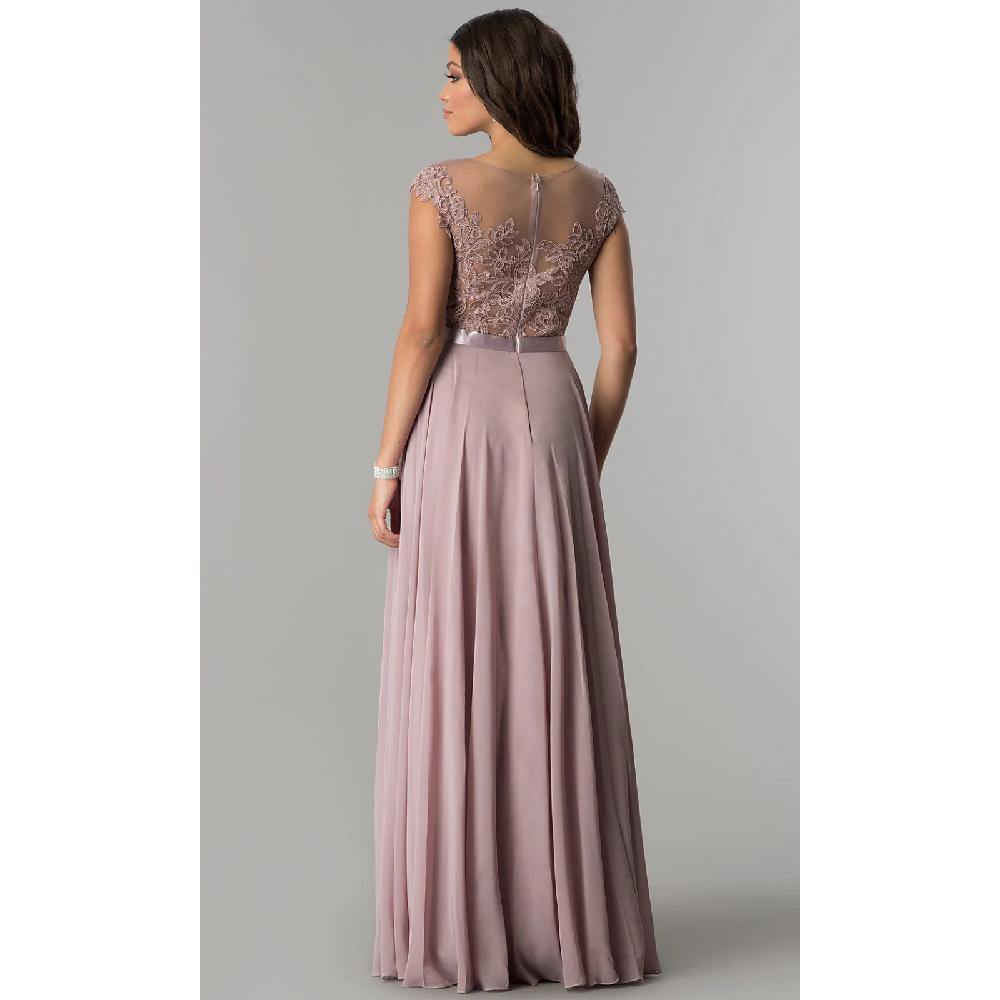 VESTIDO MUJER UNIQUE AZUL LARGO L2121 - 2