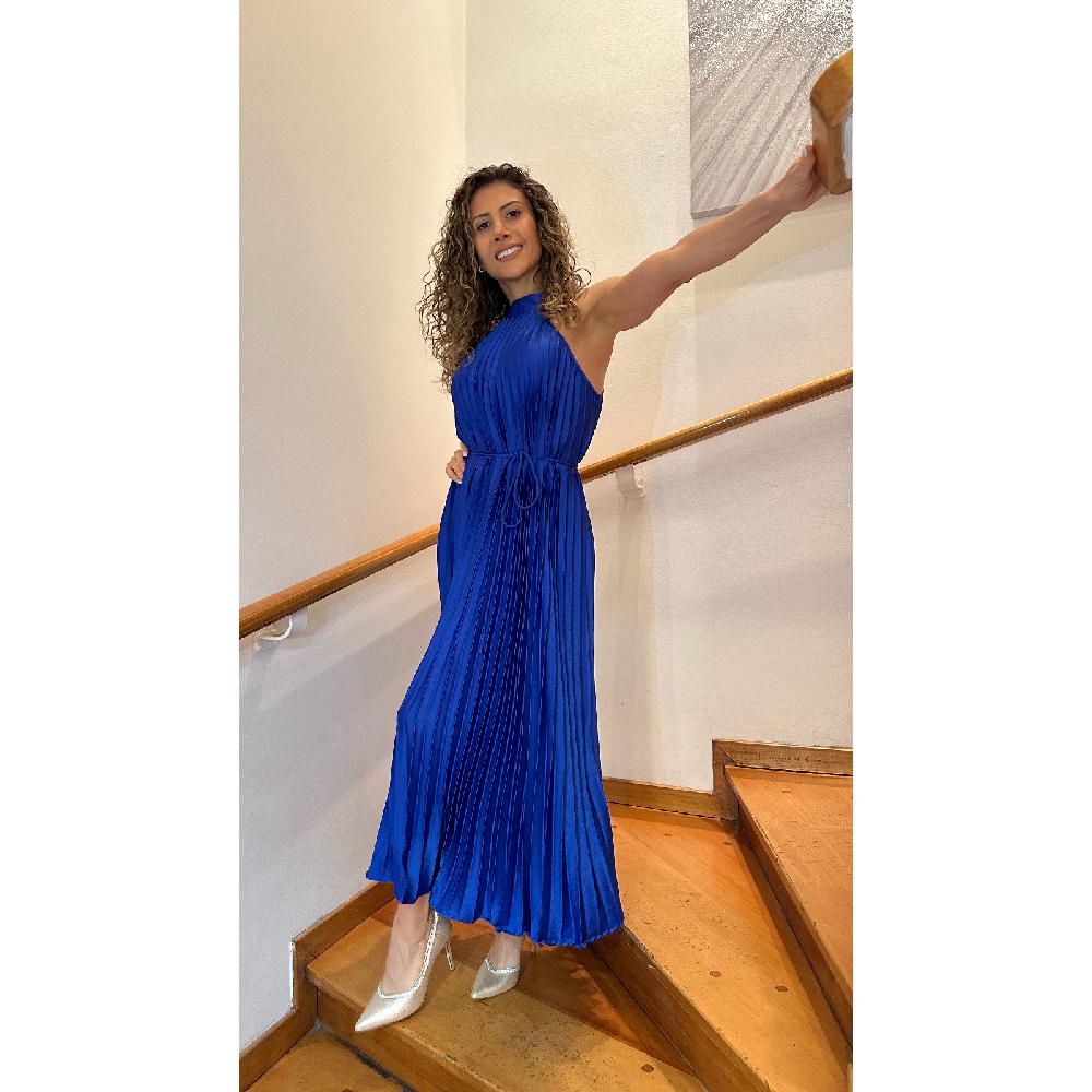 VESTIDO MUJER UNIQUE AZUL MEDIO M1446 REY - 3