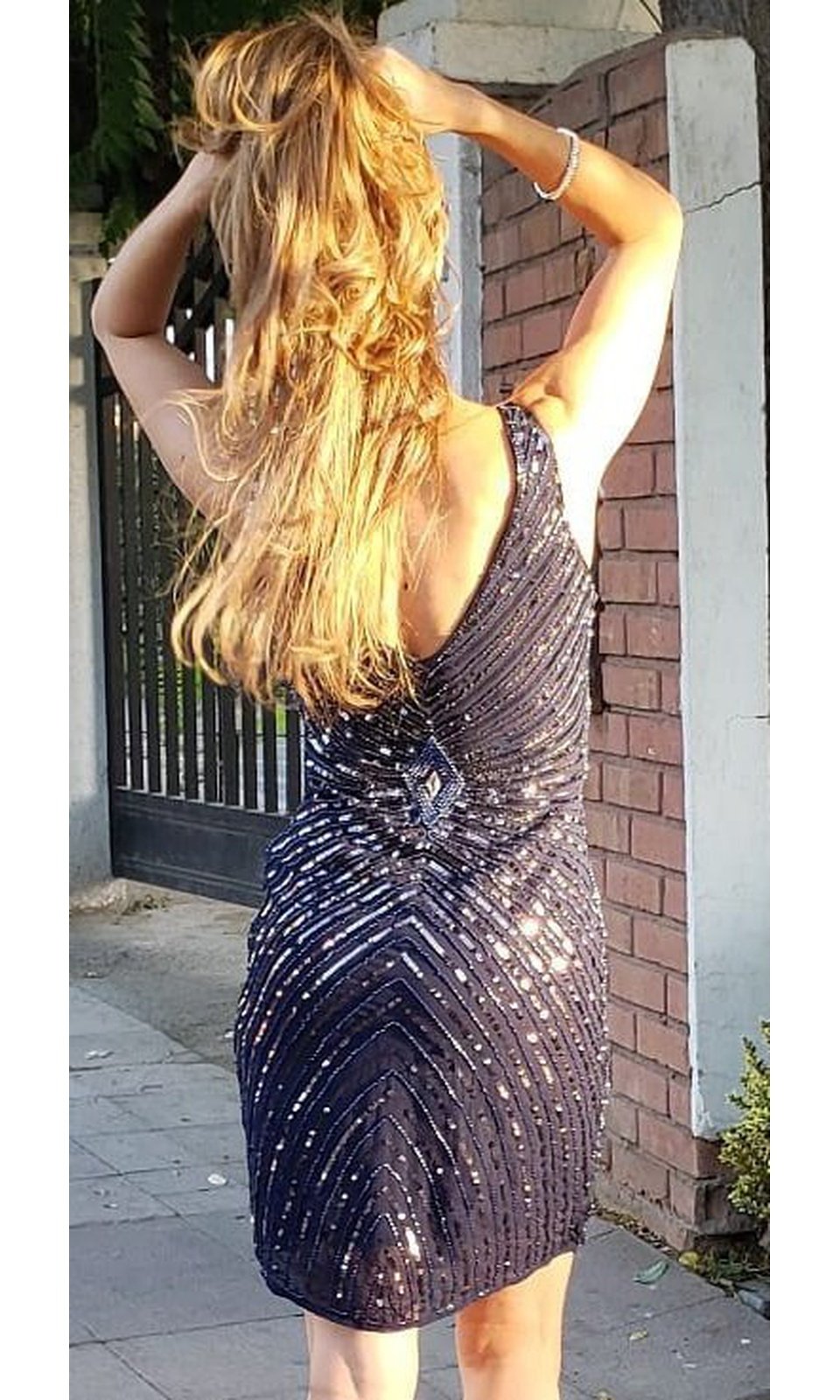 VESTIDO CORTO CAZ2 AZUL - 2