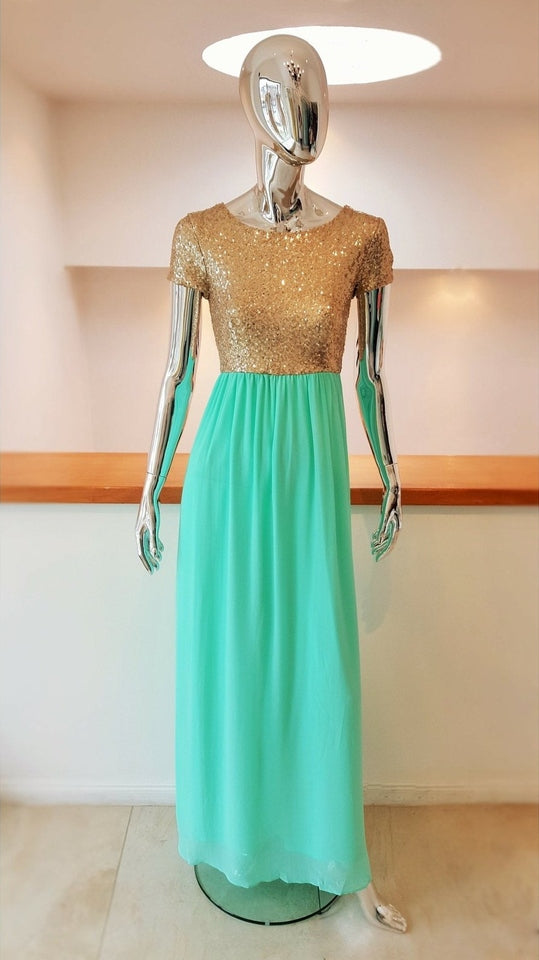 VESTIDO LARGO L605 MENTA - 2