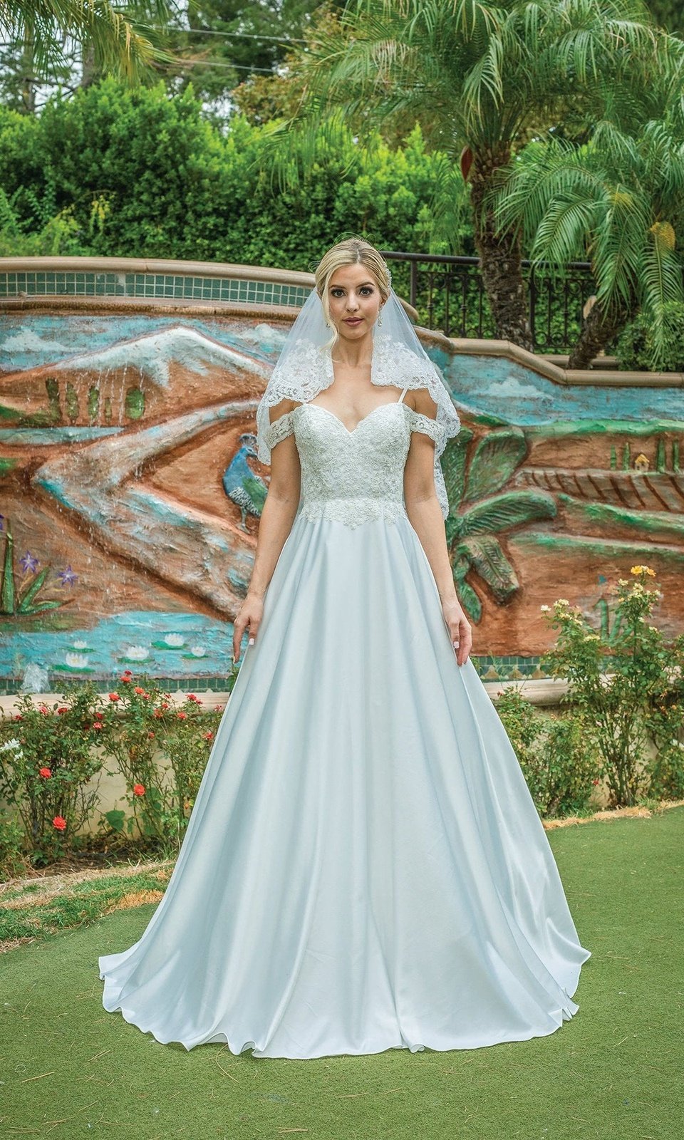 VESTIDO DE FIESTA L0186 EN COLOR BLANCO - 1