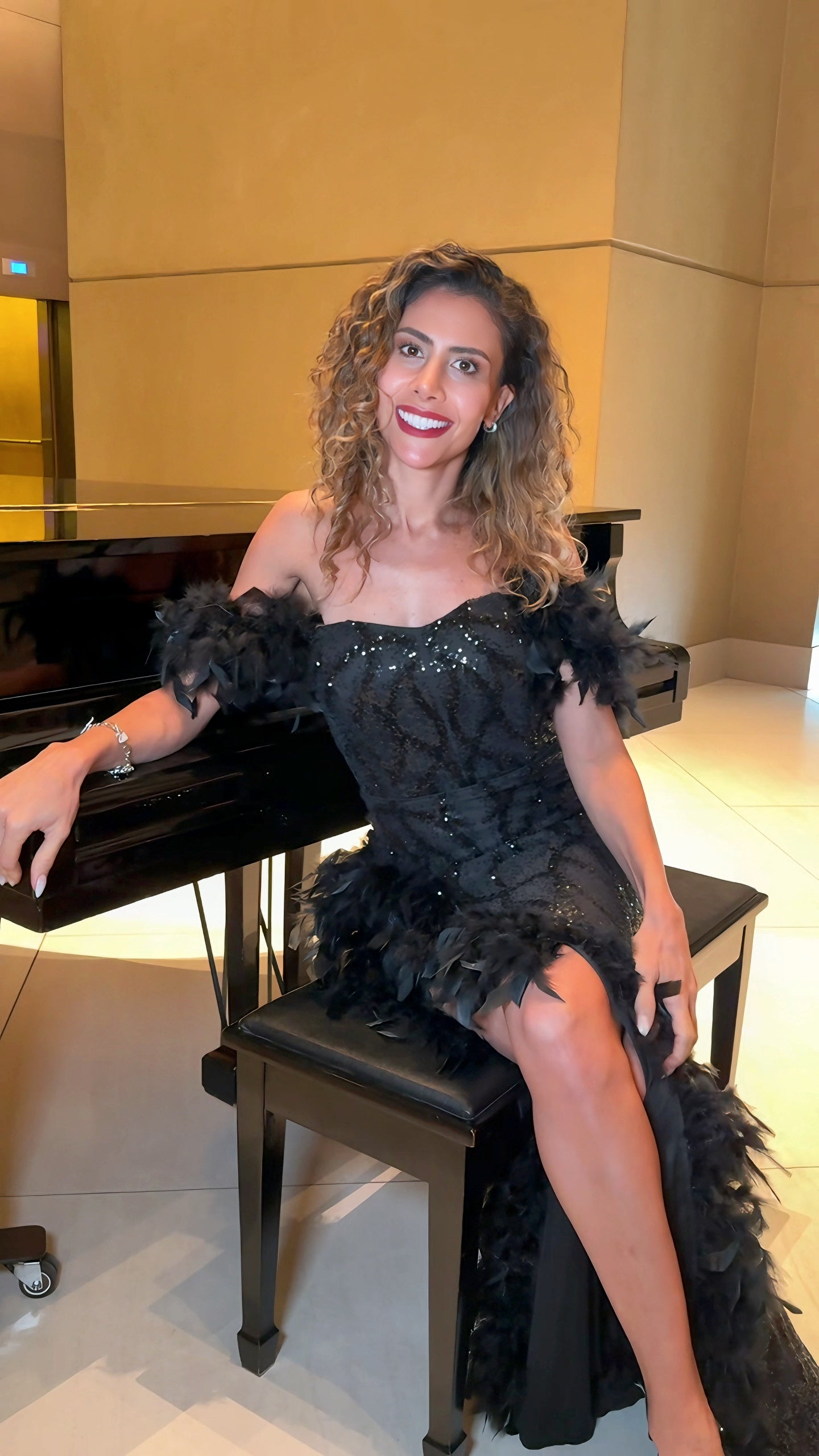 VESTIDO DE FIESTA L23513 EN COLOR NEGRO - 3