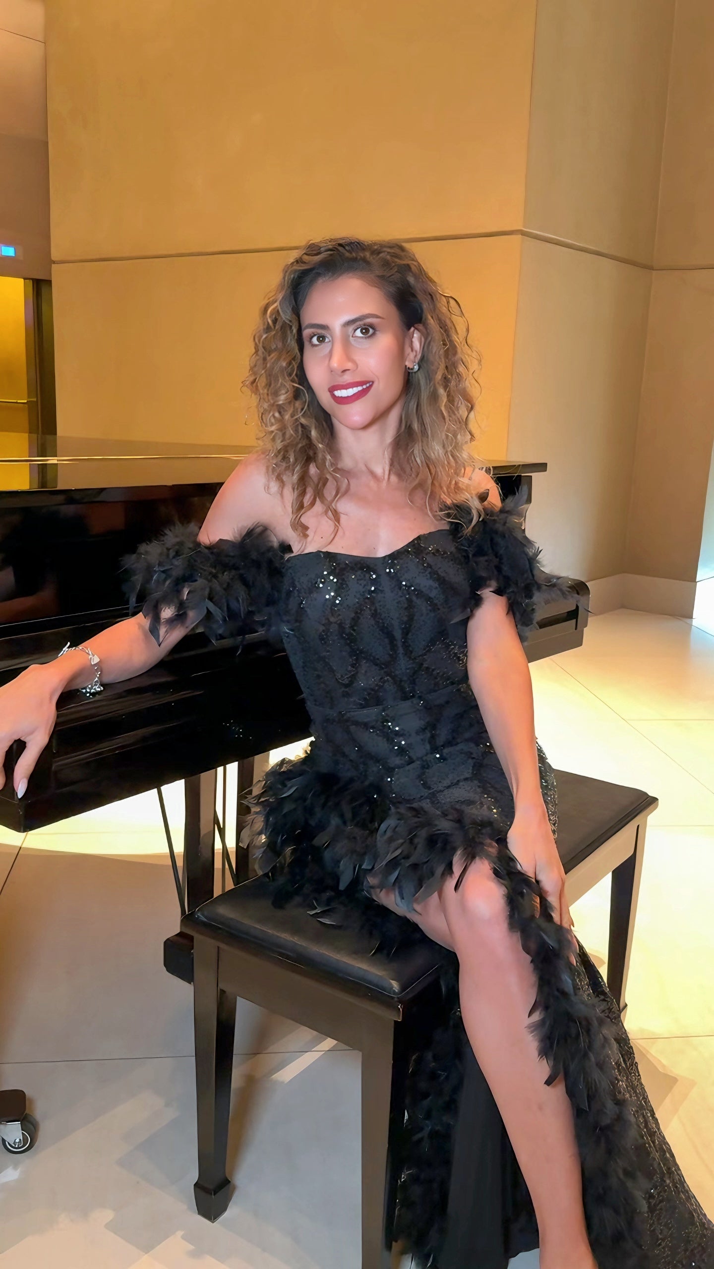 VESTIDO DE FIESTA L23513 EN COLOR NEGRO - 8