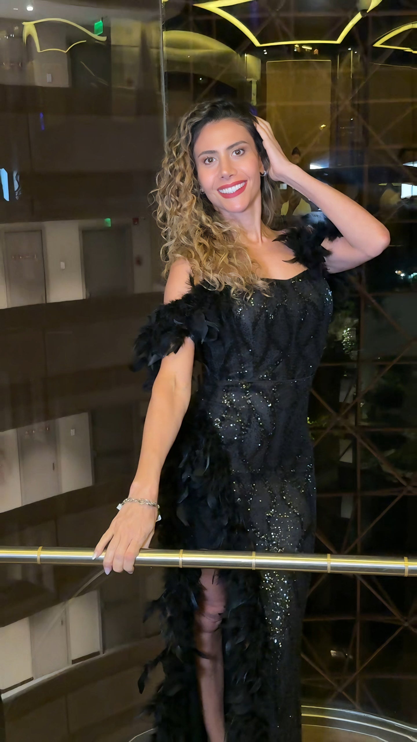 VESTIDO DE FIESTA L23513 EN COLOR NEGRO - 9