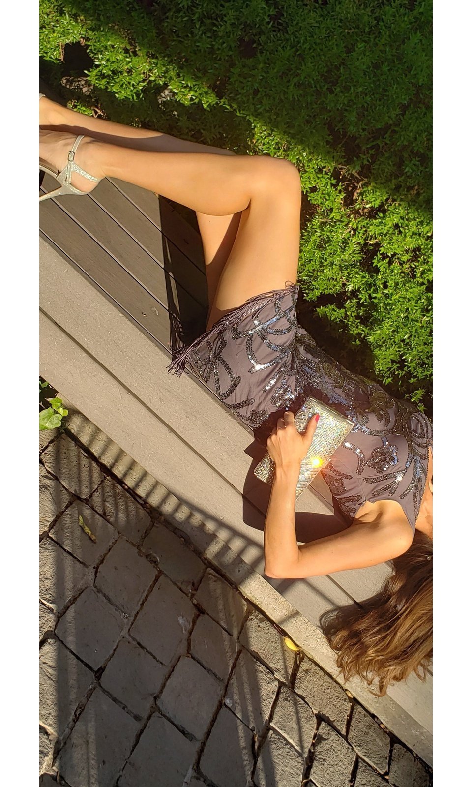 VESTIDO CORTO 214980 PLATEADO - 3
