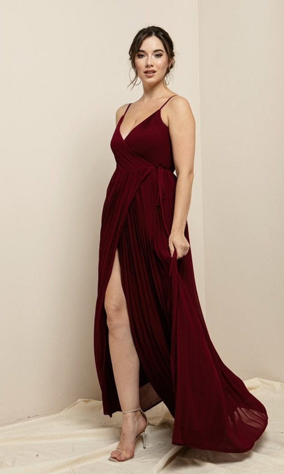 VESTIDO LARGO L19491 BURDEO - 2