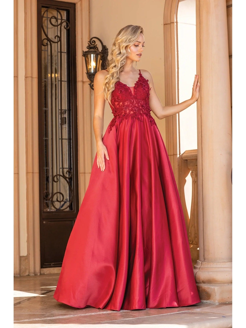 VESTIDO LARGO CAIRO BURDEO M