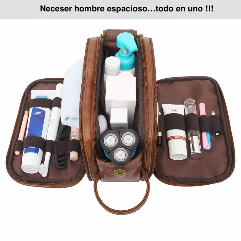 Neceser Hombre Bolso Organizador Viaje Impermeable Gran Capacidad - 1