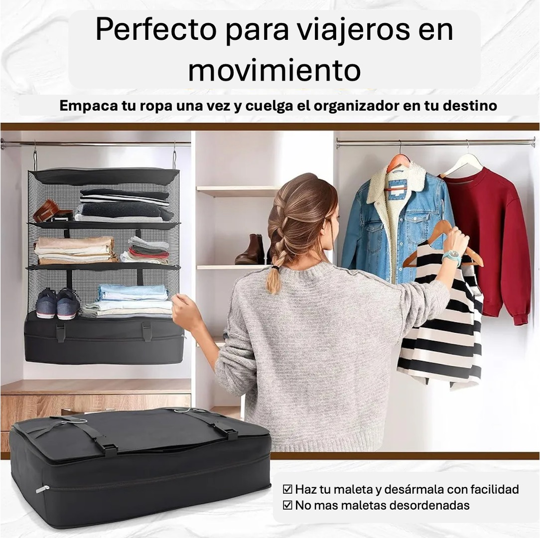 Organizador Maleta Viaje Estante Equipaje Plegable Colgante - 7