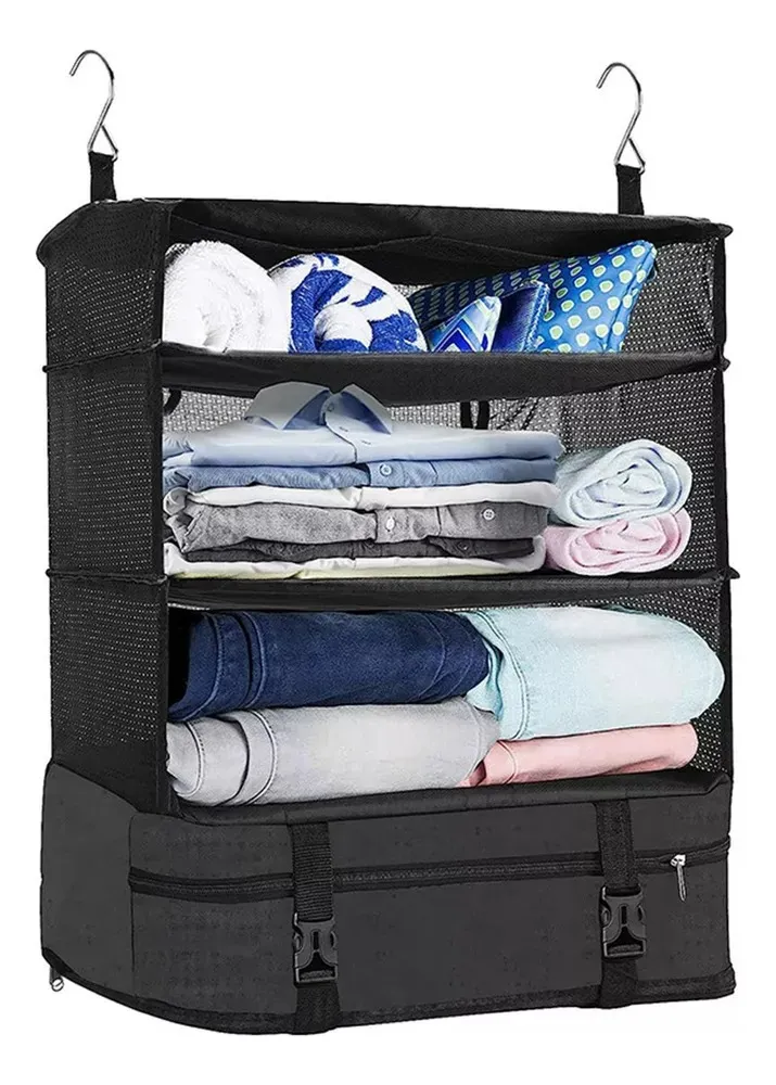 Organizador Maleta Viaje Estante Equipaje Plegable Colgante - 8