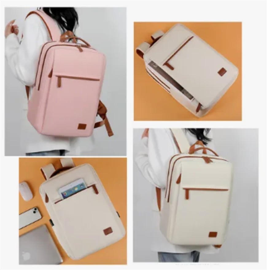MOCHILA LAPTOP MUJER USB VIAJES - 2