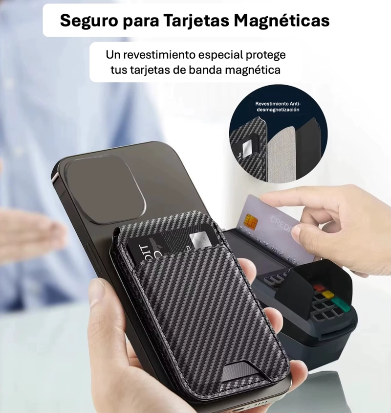 Tarjetero Magnético Plegable Celular Compatible Magsafe - 2