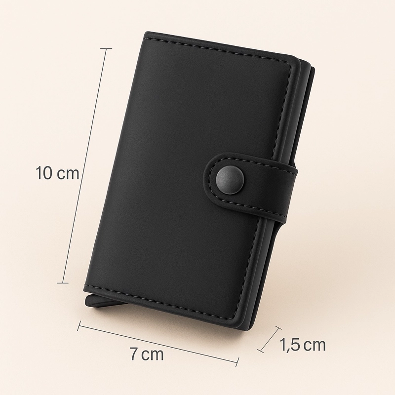 Billetera Tarjetero Anticlonación Rfid Compacta en Caja Regalo - 5