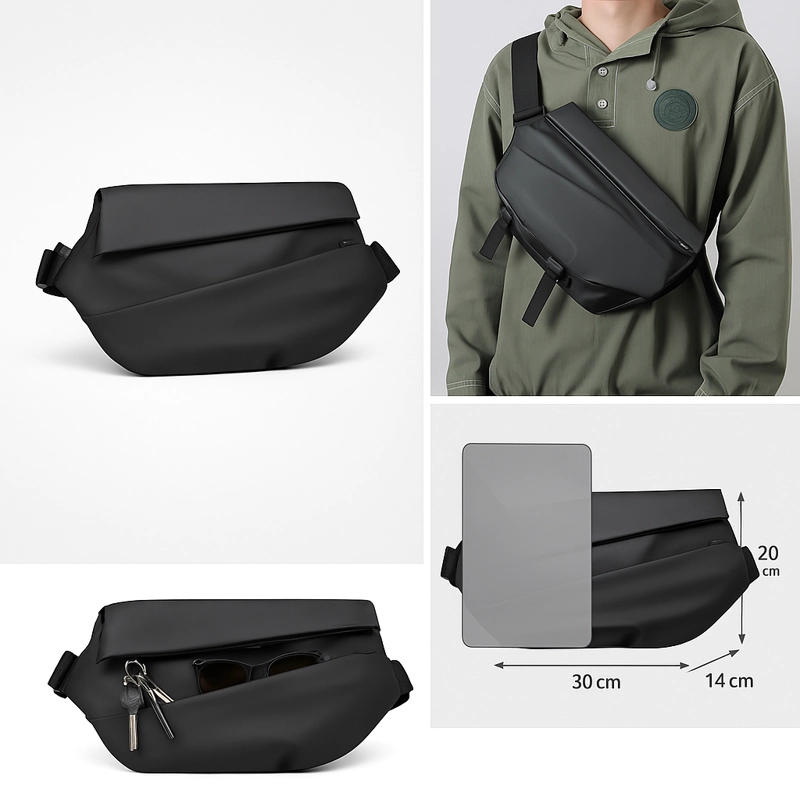 BANANO BANDOLERA IMPERMEABLE ANTIRROBO BROCHE  PARA TRIPODE/BOTELLA - 3