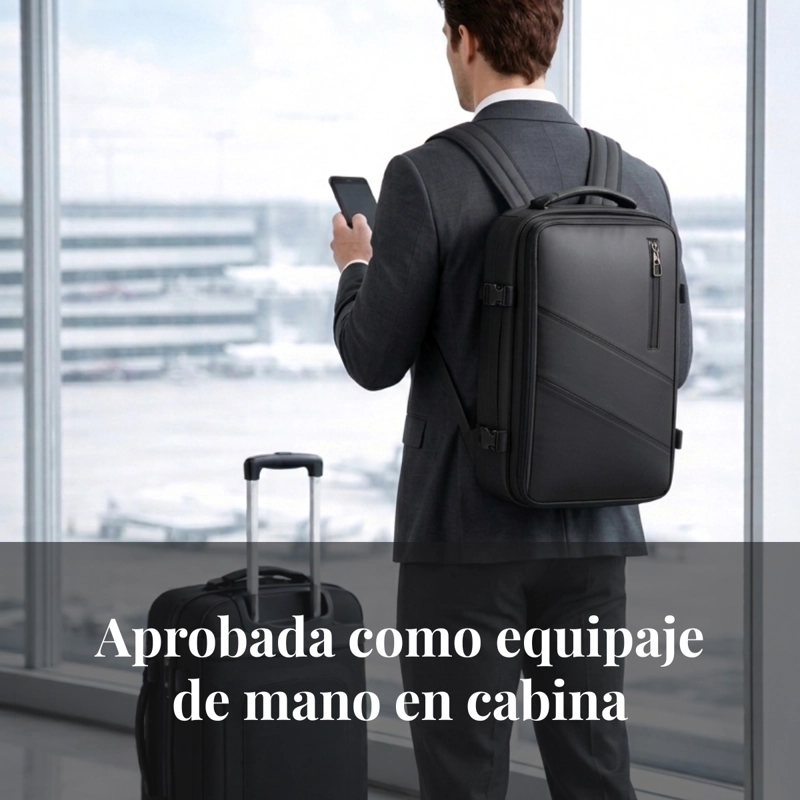 MOCHILA VIAJE EN CABINA PARA LAPTOP CARRY ON EXPANDIBLE - 1