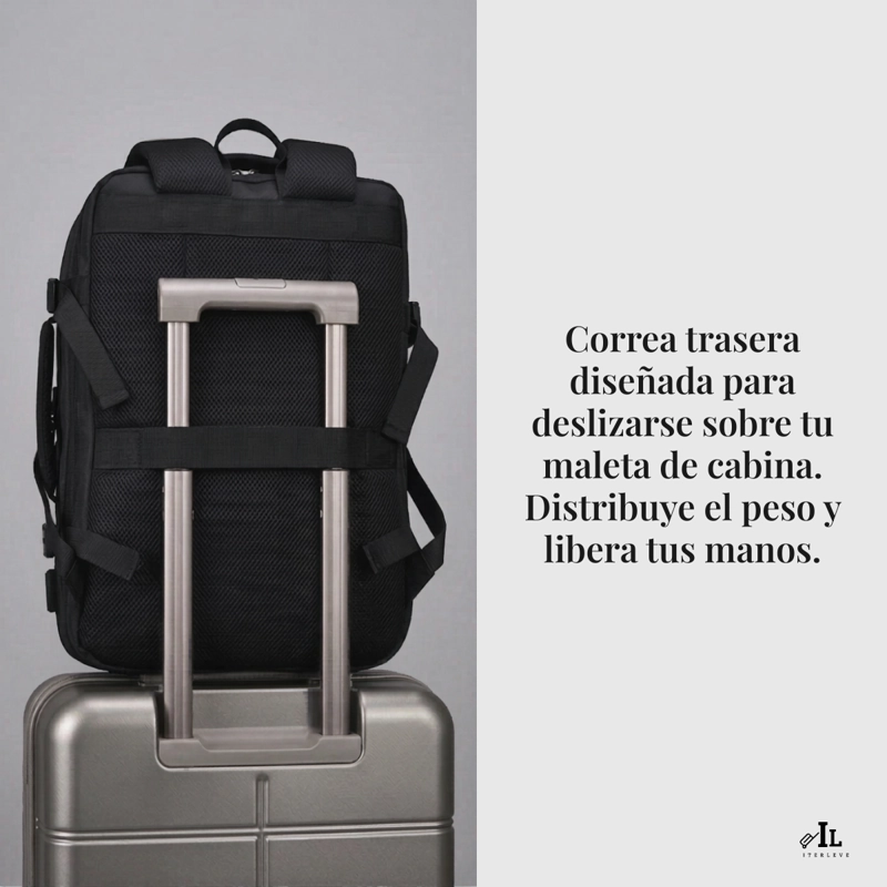 MOCHILA VIAJE EN CABINA PARA LAPTOP CARRY ON EXPANDIBLE - 3