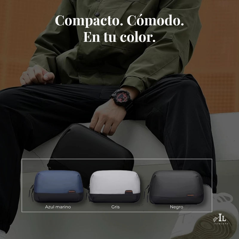 ESTUCHE ORGANIZADOR BOLSO PORTA CABLES PARA VIAJES CAPACIDAD - 7