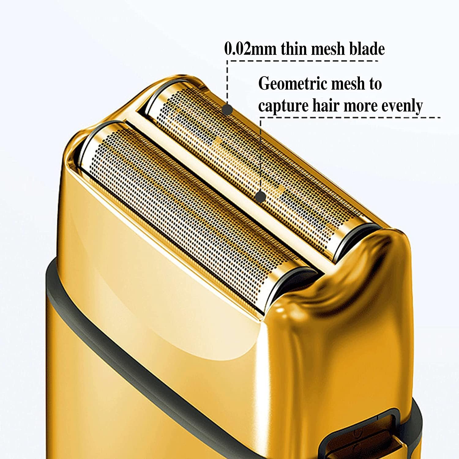 AFEITADORA RAASURADORA ELECTRICA INALAMBRICA KEMEI TX3 DORADO METALICO BARBERIA - 2
