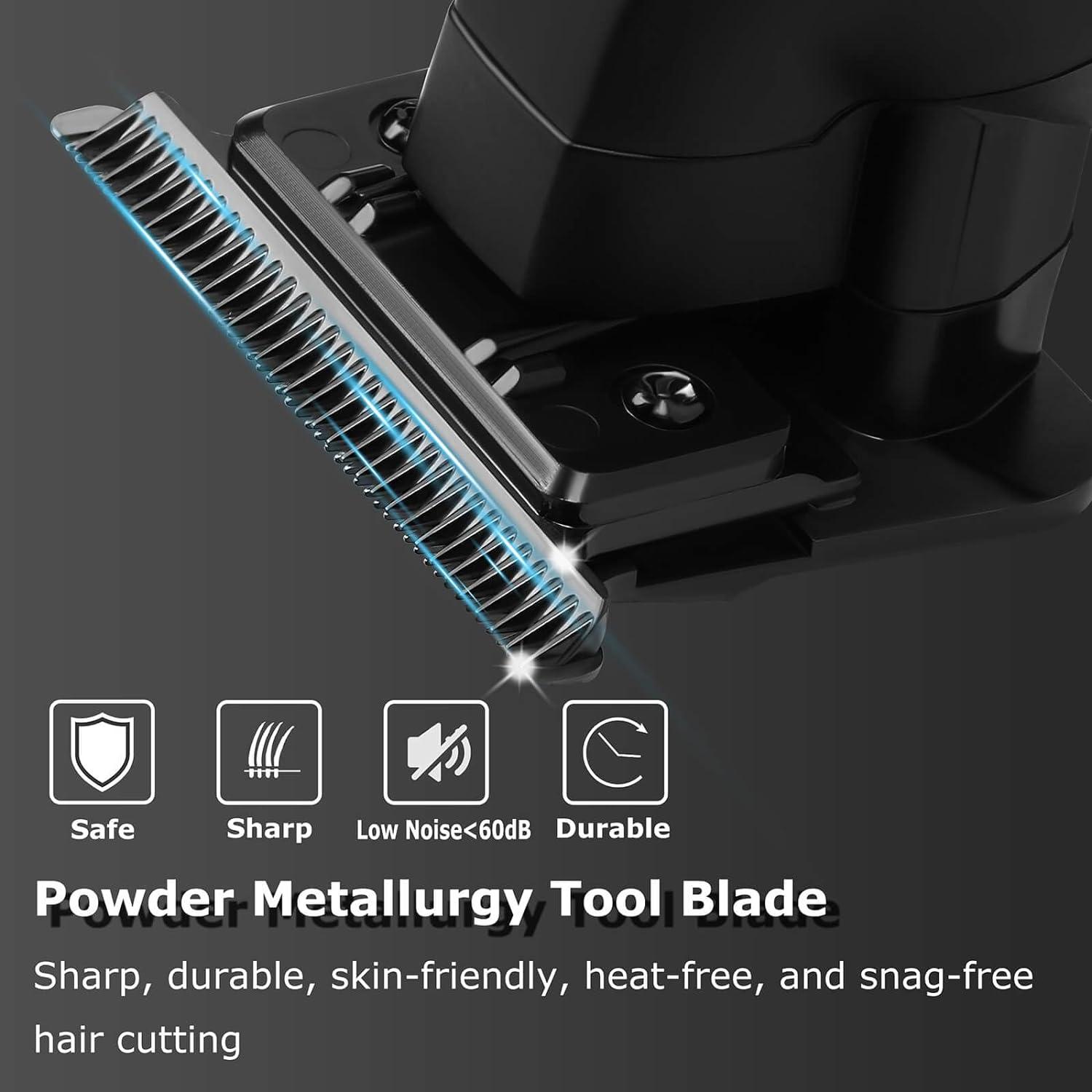 MAQUINA TRIMMER KEMEI 2299 NEGRA PERFILADORA BARBERIA PROFESIONAL - 13