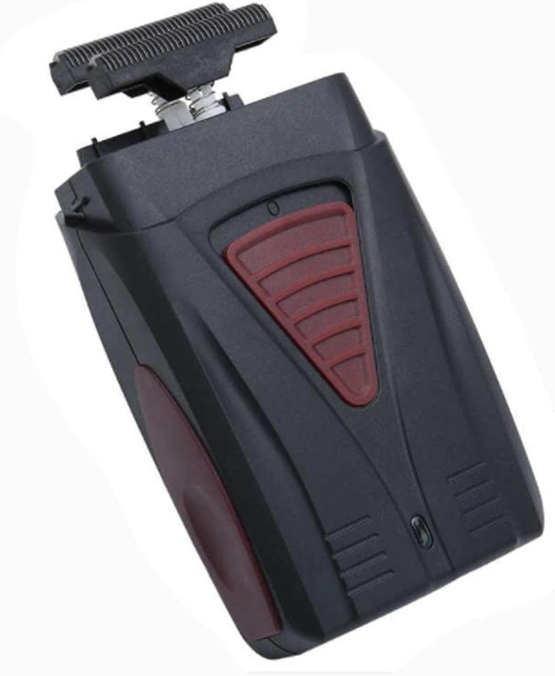 MAQUINA AFEITADORA RASURADORA BARBA HOMBRE PORTATIL KM-3381 NEGRO - 3