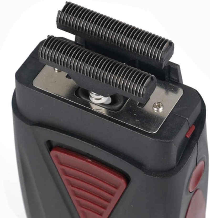 MAQUINA AFEITADORA RASURADORA BARBA HOMBRE PORTATIL KM-3381 NEGRO - 9