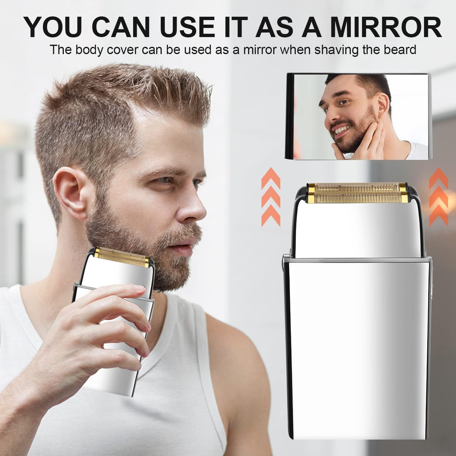 MÁQUINA DE AFEITAR KEMEI ELÉCTRICA SHAVER TX5 SILVER - 8