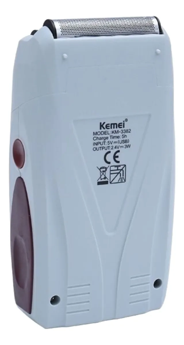 MÁQUINA AFEITADORA KEMEI RASURADORA BARBA HOMBRE PORTATIL KM 3382 PROFESIONAL - 2