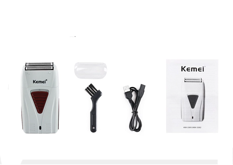 MÁQUINA AFEITADORA KEMEI RASURADORA BARBA HOMBRE PORTATIL KM 3382 PROFESIONAL - 7