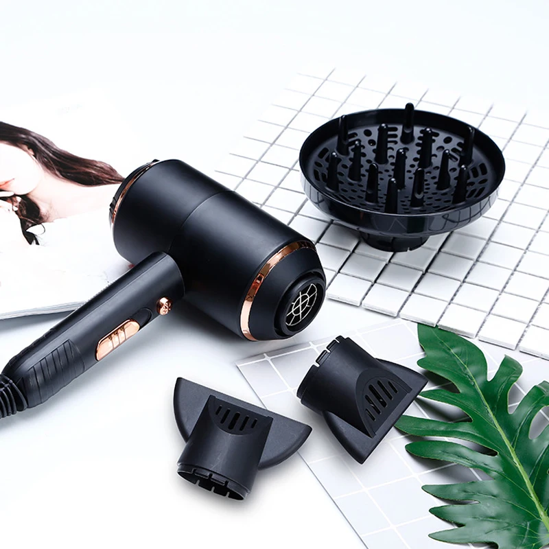 SECADOR DE PELO KEMEI PROFESIONAL KM 8896 CON DIFUSOR + 2 BOQUILLAS - 9