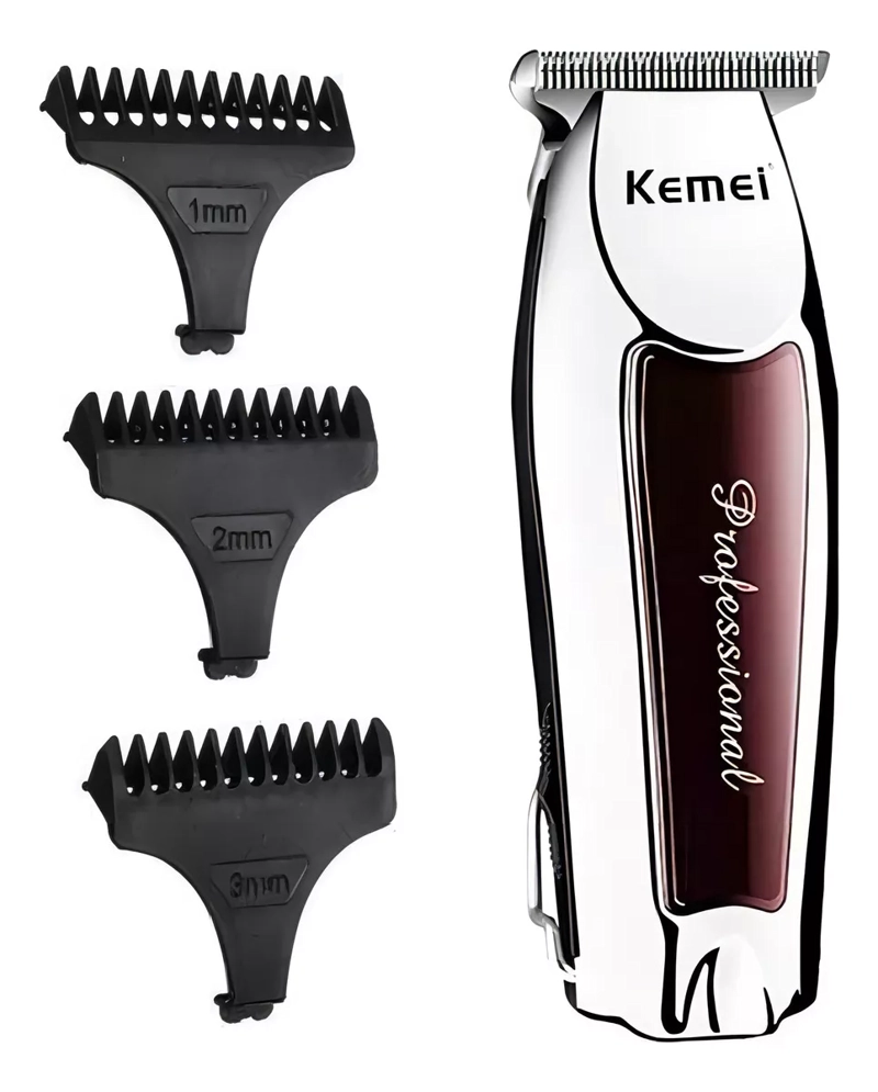 MÁQUINA DE AFEITAR KEMEI TRIMMER CORPORAL CORTADORA PELO 9163 - 7