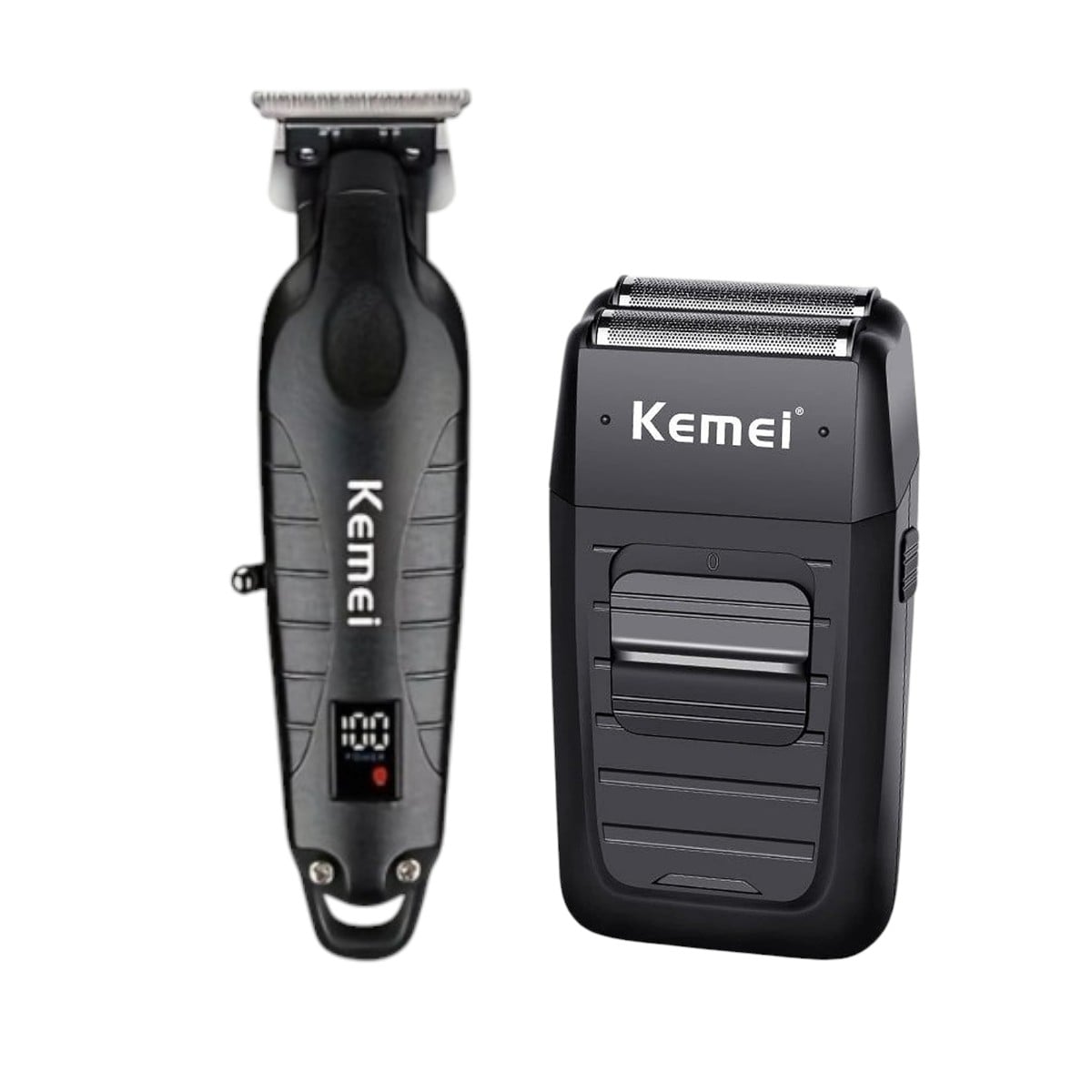 MÁQUINA RASURADORA KEMEI SHEVER 1102 + TRIMMER PERFILADORA BARBERIA 2293 - 1